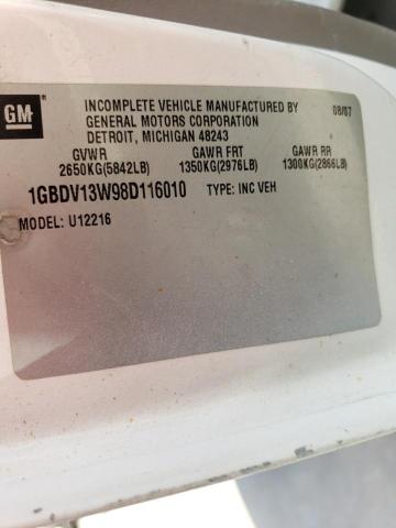 1GBDV13W98D116010 - 2008 CHEVROLET UPLANDER INCOMPLETE WHITE photo 13