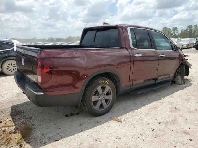 5FPYK3F76LB023301 - 2020 HONDA RIDGELINE RTL BURGUNDY photo 3