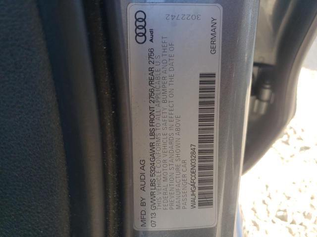 WAUHGAFC0EN032847 - 2014 AUDI A6 PRESTIGE Gümüş foto 12