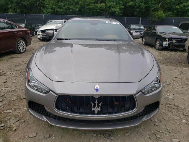 ZAM57RTA9E1126848 - 2014 MASERATI GHIBLI S GRAY photo 5