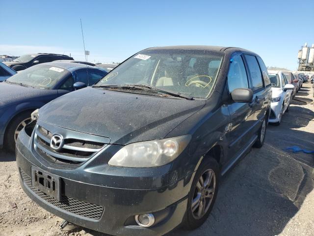 JM3LW28A550538440 - 2005 MAZDA MPV WAGON TEAL photo 2