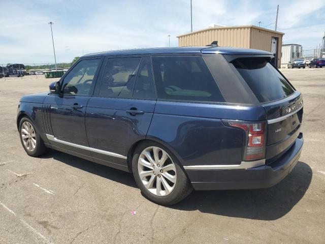 SALGS2VF2GA277571 - 2016 LAND ROVER RANGE ROVE HSE BLUE photo 2