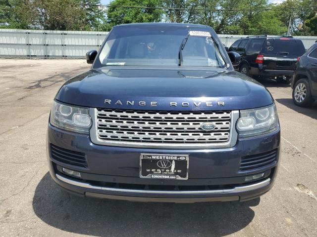 SALGS2VF2GA277571 - 2016 LAND ROVER RANGE ROVE HSE BLUE photo 5