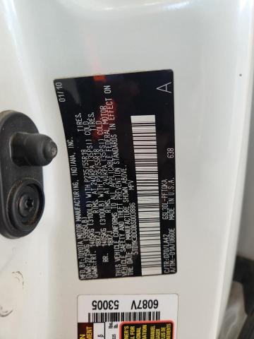 5TDYK3DC0BS003886 - 2011 TOYOTA SIENNA XLE WHITE photo 13