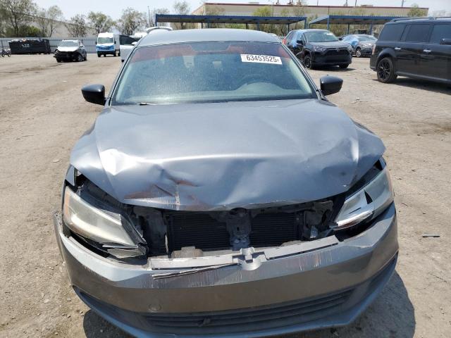 3VW1K7AJ6CM427793 - 2012 VOLKSWAGEN JETTA BASE GRAY photo 5