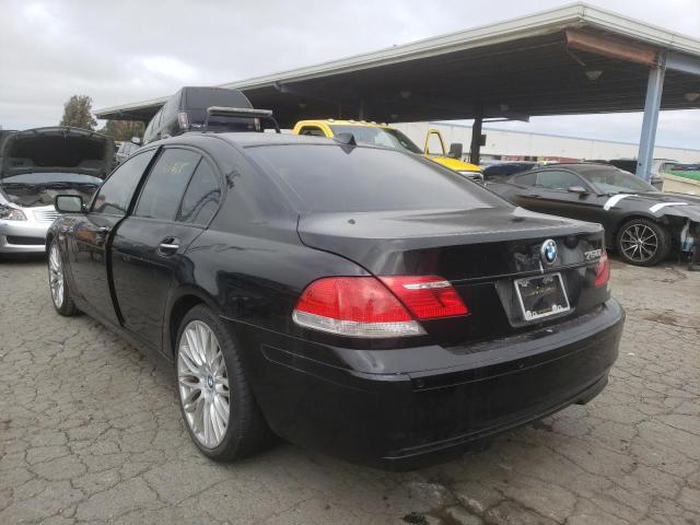 WBAHL83568DT13801 - 2008 BMW 7 SERIES I BLACK photo 3
