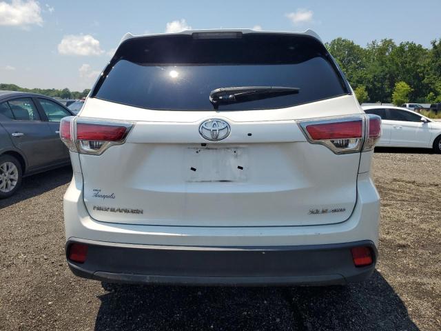 5TDJKRFH4ES063025 - 2014 TOYOTA HIGHLANDER XLE WHITE photo 6