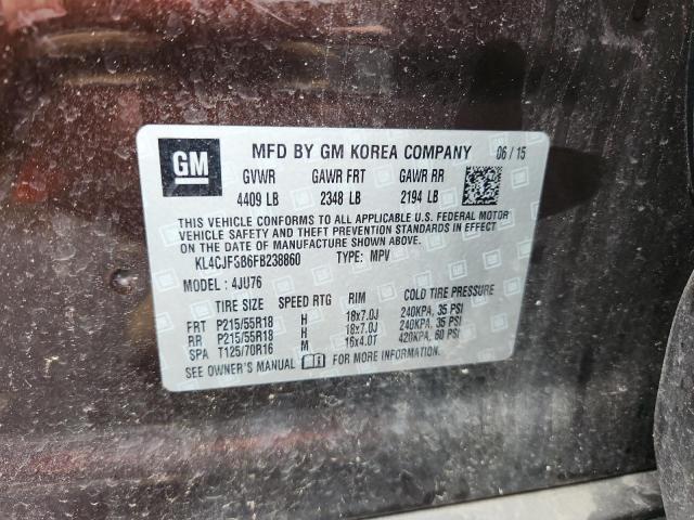 KL4CJFSB6FB238860 - 2015 BUICK ENCORE CONVENIENCE 紫色 照片 13