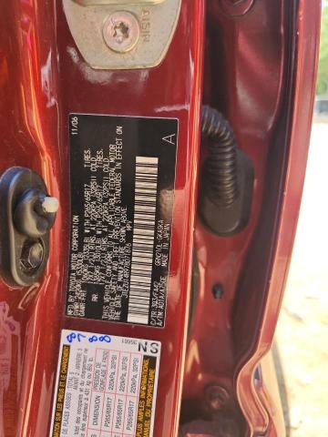 JTEZU14R978071876 - 2007 TOYOTA 4RUNNER SR5 BURGUNDY photo 12