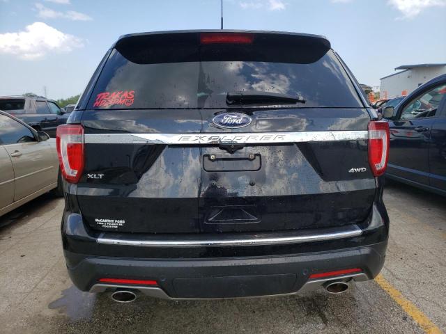 1FM5K8D87JGB40372 - 2018 FORD EXPLORER XLT BLACK photo 6