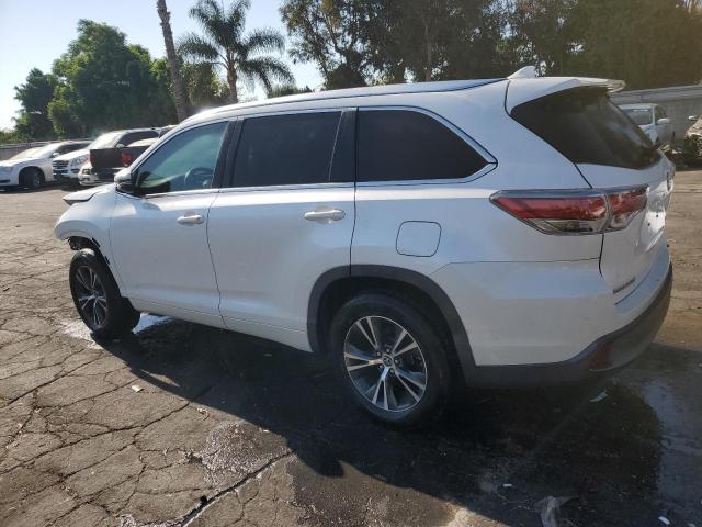 5TDKKRFH3GS127966 - 2016 TOYOTA HIGHLANDER XLE Biały zdjęcie 2