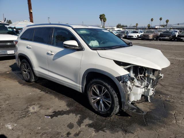 5TDKKRFH3GS127966 - 2016 TOYOTA HIGHLANDER XLE Biały zdjęcie 4