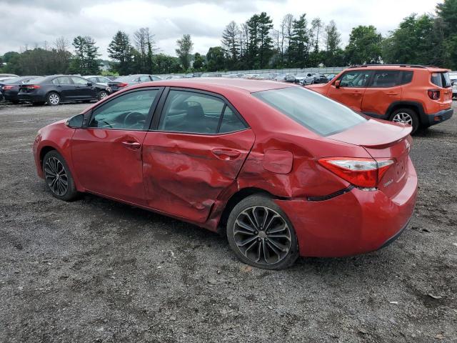 2T1BURHE9GC719118 - 2016 TOYOTA COROLLA L RED photo 2