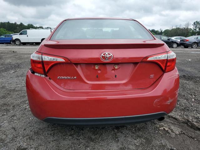 2T1BURHE9GC719118 - 2016 TOYOTA COROLLA L RED photo 6