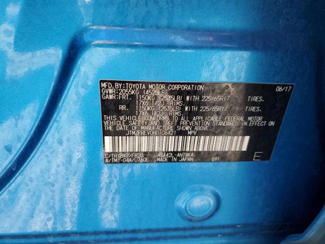 JTMZFREV0HD106421 - 2017 TOYOTA RAV4 LE BLUE photo 14