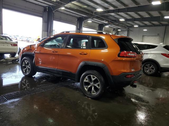 1C4PJMBS9FW680276 - 2015 JEEP CHEROKEE TRAILHAWK ORANGE photo 2