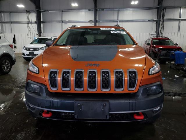 1C4PJMBS9FW680276 - 2015 JEEP CHEROKEE TRAILHAWK ORANGE photo 5