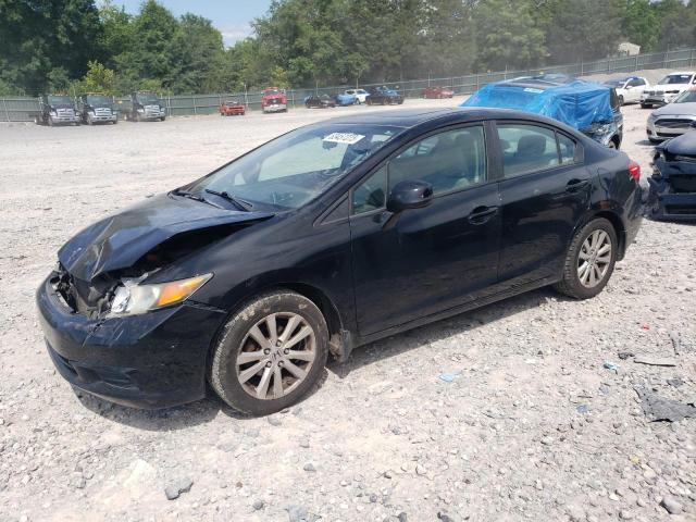19XFB2F95CE006328 - 2012 HONDA CIVIC EXL BLACK photo 1