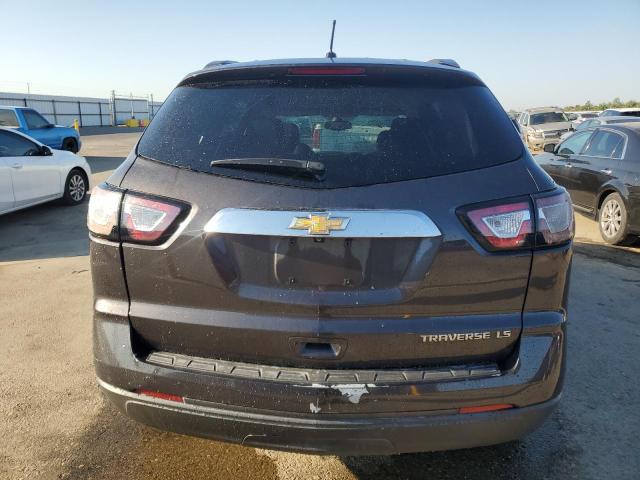 1GNKRFED6DJ161974 - 2013 CHEVROLET TRAVERSE LS GRAY photo 6