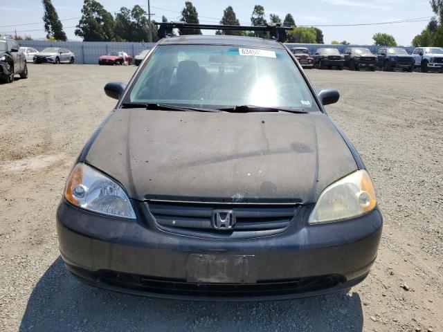 2HGES15542H535343 - 2002 HONDA CIVIC LX BLACK photo 5