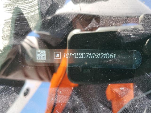 1G1YB2D71G5121061 - 2016 CHEVROLET CORVETTE STINGRAY 1LT WHITE photo 12