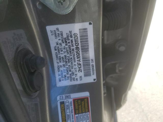 2HGFA16958H311130 - 2008 HONDA CIVIC EXL თაფლისფერი ფოტო 12