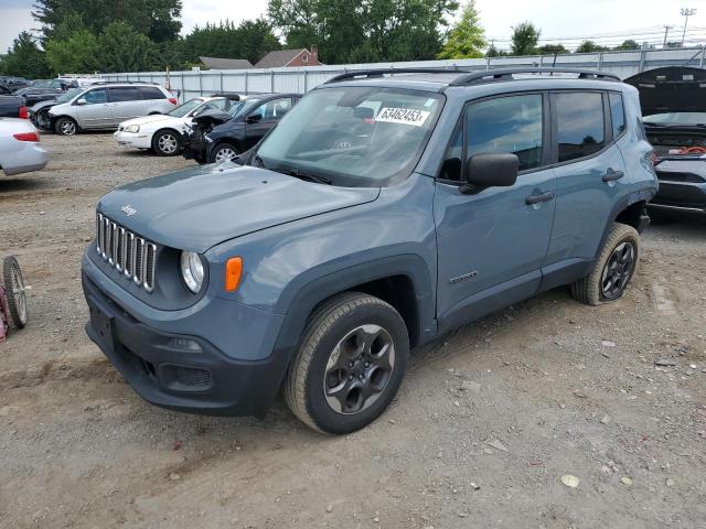 ZACCJBAB7HPF00832 - 2017 JEEP RENEGADE SPORT GRAY photo 1