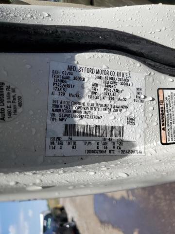 5LMEU88H74ZJ37367 - 2004 LINCOLN AVIATOR 白色 照片 13