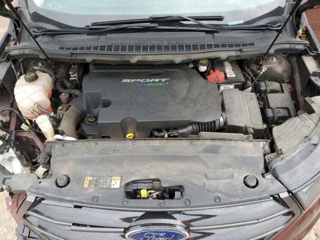 2FMPK4AP1GBB51204 - 2016 FORD EDGE SPORT MAROON photo 12