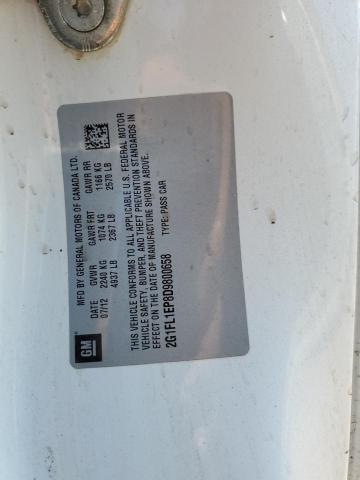 2G1FL1EP8D9800658 - 2013 CHEVROLET CAMARO ZL1 WHITE photo 12