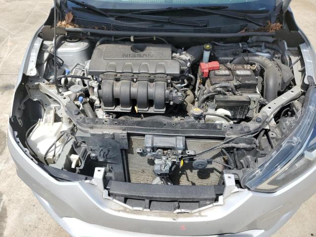 3N1AB7AP2KY281409 - 2019 NISSAN SENTRA S SILVER photo 11