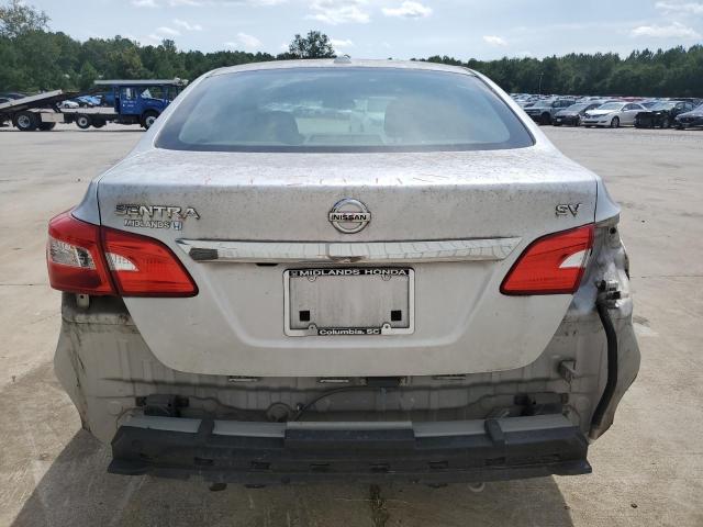 3N1AB7AP2KY281409 - 2019 NISSAN SENTRA S SILVER photo 6