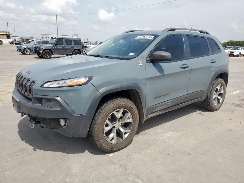 1C4PJMBS0EW185737 - 2014 JEEP CHEROKEE TRAILHAWK BLUE photo 1