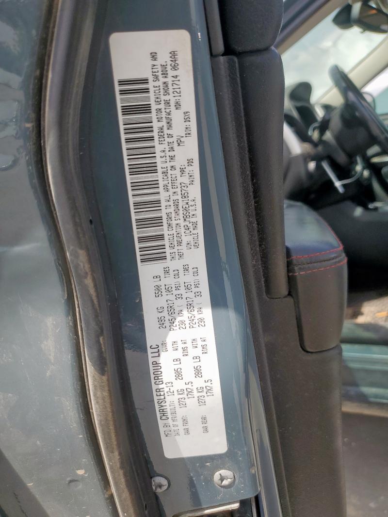 1C4PJMBS0EW185737 - 2014 JEEP CHEROKEE TRAILHAWK BLUE photo 13