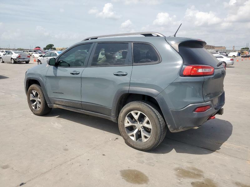 1C4PJMBS0EW185737 - 2014 JEEP CHEROKEE TRAILHAWK BLUE photo 2