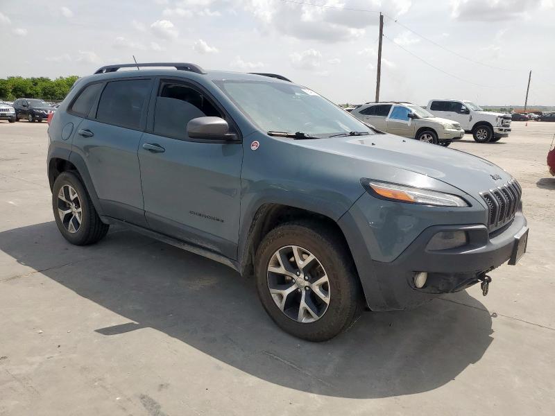 1C4PJMBS0EW185737 - 2014 JEEP CHEROKEE TRAILHAWK BLUE photo 4