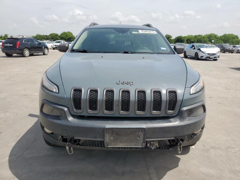 1C4PJMBS0EW185737 - 2014 JEEP CHEROKEE TRAILHAWK BLUE photo 5