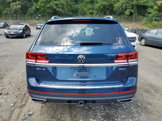 1V2TR2CA1MC515434 - 2021 VOLKSWAGEN ATLAS SEL PREMIUM BLUE photo 6