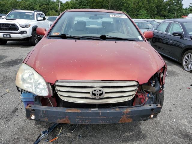 2T1BR32E63C021938 - 2003 TOYOTA COROLLA CE RED photo 5