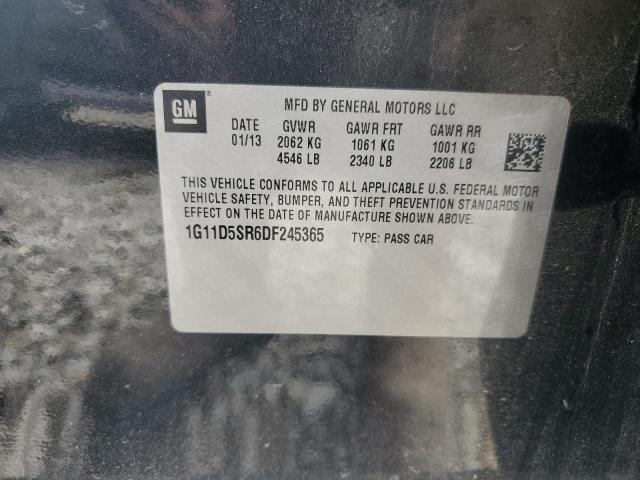 1G11D5SR6DF245365 - 2013 CHEVROLET MALIBU 1LT 灰色 照片 12