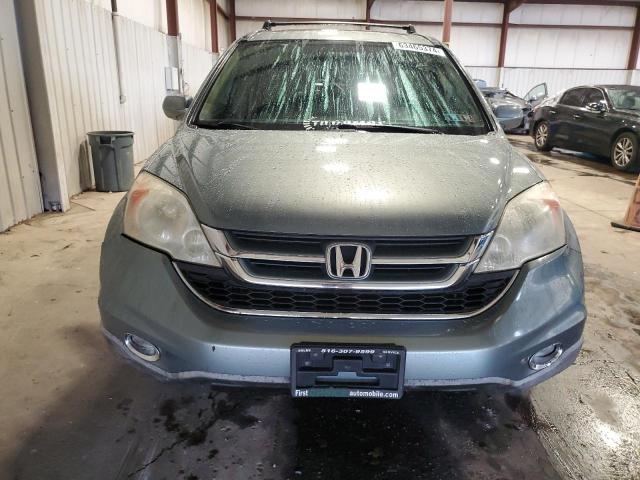 5J6RE4H70BL023176 - 2011 HONDA CR-V EXL BLUE photo 5