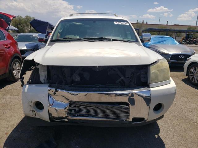 5N1AA08A35N712605 - 2005 NISSAN ARMADA SE WHITE photo 5