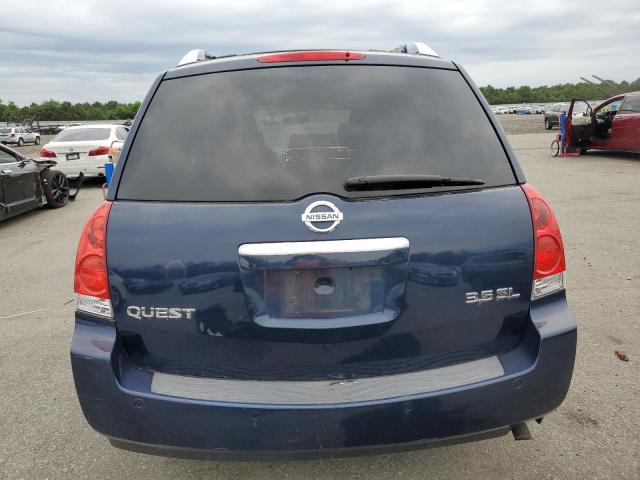 5N1BV28U17N118175 - 2007 NISSAN QUEST S BLUE photo 6