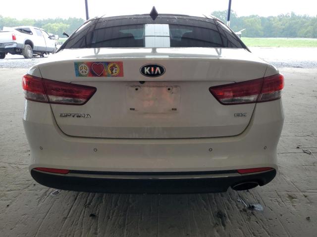 5XXGU4L30GG013047 - 2016 KIA OPTIMA EX WHITE photo 6