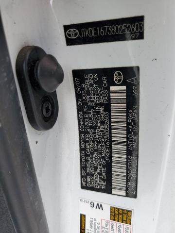 JTKDE167380252603 - 2008 TOYOTA SCION TC 白色 照片 12