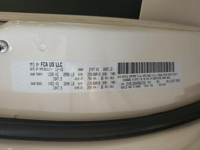 2C4RC1BG5HR661233 - 2017 CHRYSLER PACIFICA TOURING L WHITE photo 13