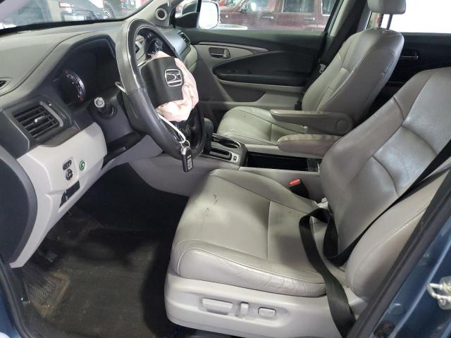 5FNYF6H65HB082270 - 2017 HONDA PILOT EXL 蓝色 照片 7