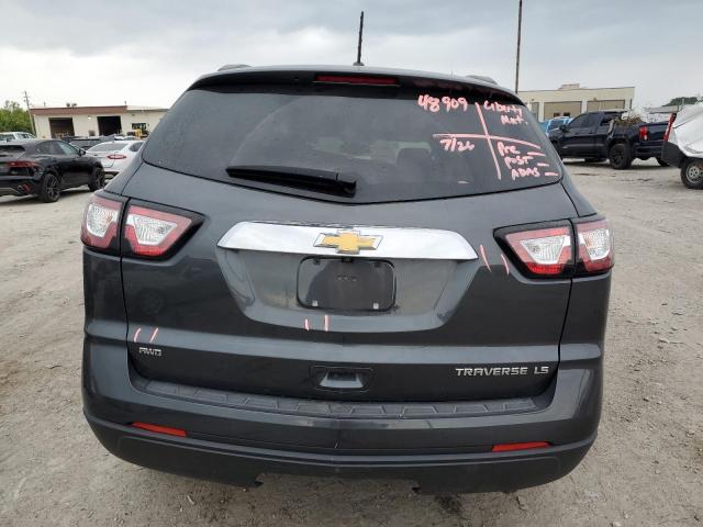 1GNKVFKDXEJ295212 - 2014 CHEVROLET TRAVERSE LS GRAY photo 6