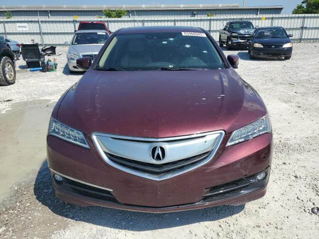 19UUB2F70FA011130 - 2015 ACURA TLX ADVANCE BURGUNDY photo 5