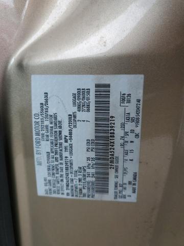 2FMDA524X1BB39219 - 2001 FORD WINDSTAR SE GOLD photo 14